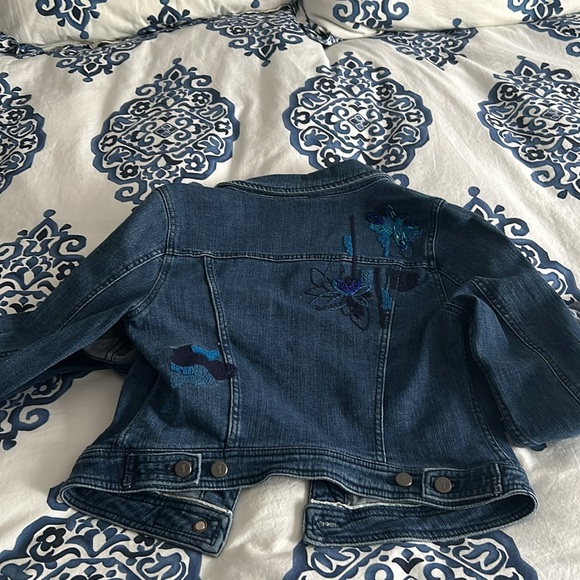 Pilcro and the Letterpress by Anthropologie Beaded Denim Jacket - Picture 3 of 3